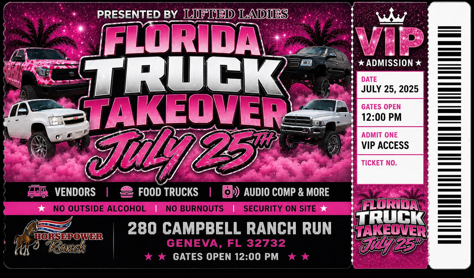 4 wheeler VIP ticket